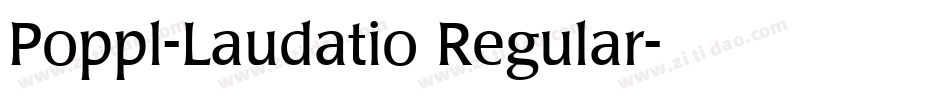 Poppl-Laudatio Regular字体转换